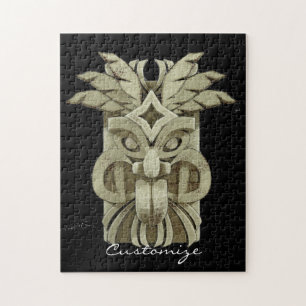 Carved Tiki Sculpture Thunder  Jigsaw Puzzle