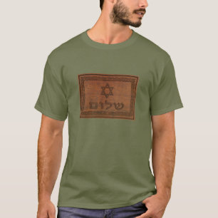 Carved Wood Shalom T-Shirt
