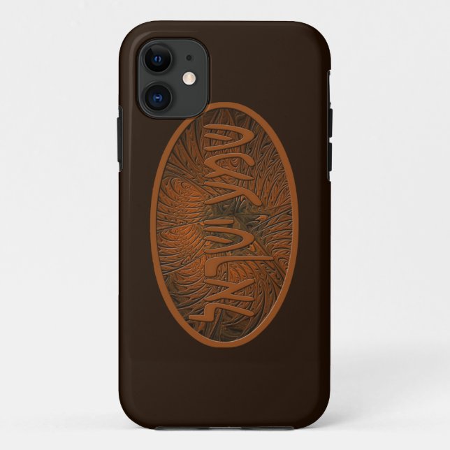 Carved Wood Shema Yisrael Case-Mate iPhone Case (Back)