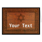 Carved Wood Star Of David (Front Horizontal)