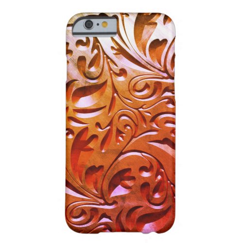 Carved wood woodgrain look abstract barely there iPhone 6 case