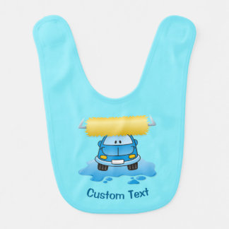Carwash cartoon bib