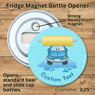 Carwash cartoon bottle opener