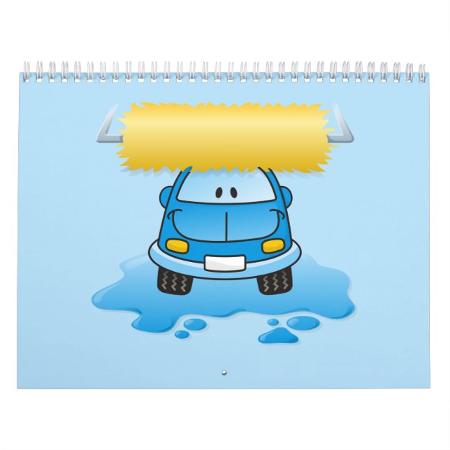 Carwash cartoon calendar (Cover)