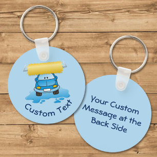 Carwash Cartoon Keychain