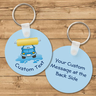 Carwash Cartoon Keychain