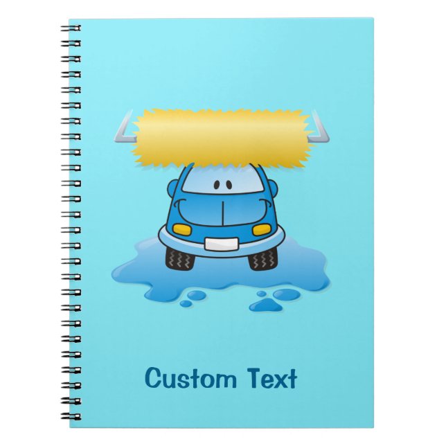 Carwash cartoon notebook (Front)