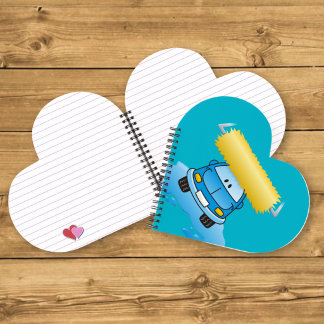Carwash cartoon notebook