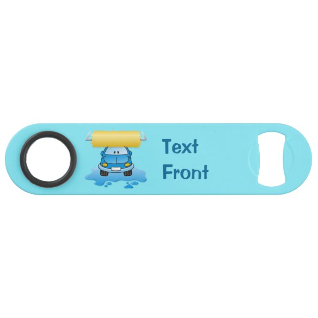 Carwash cartoon speed bottle opener (Front (Horizontal))