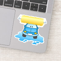 Carwash Cartoon Sticker