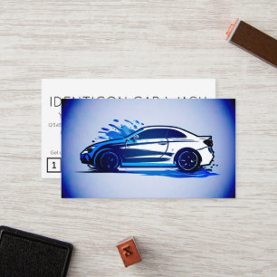 CARWASH customer loyalty punch card