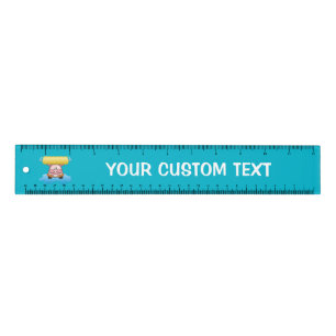 Carwash pig cartoon 12 inch Ruler