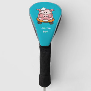 Carwash Pig Cartoon Golf Head Cover
