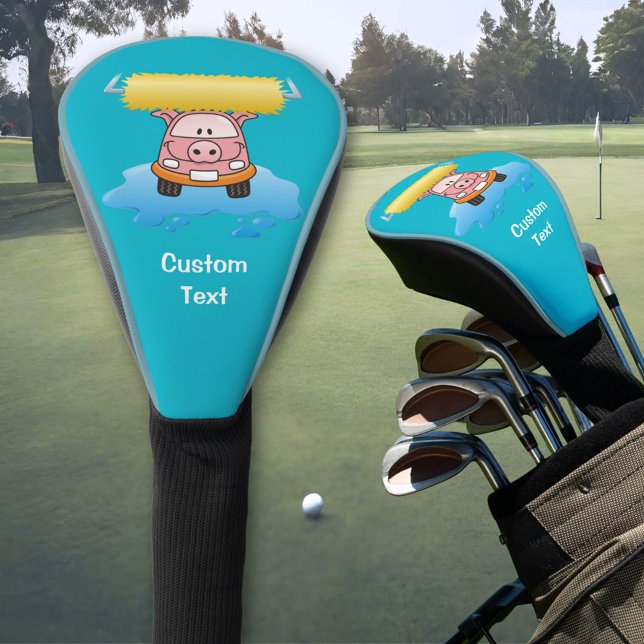 Carwash Pig Cartoon Golf Head Cover (Creator Uploaded)