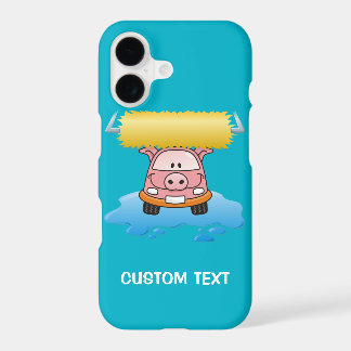 Carwash Pig Cartoon iPhone Case