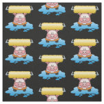 Carwash Pig Cartoon Pattern Fabric