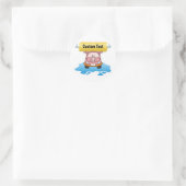 Carwash Pig Classic Round Sticker (Bag)