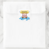 Carwash Pig Square Sticker (Bag)
