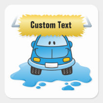 Carwash Square Sticker