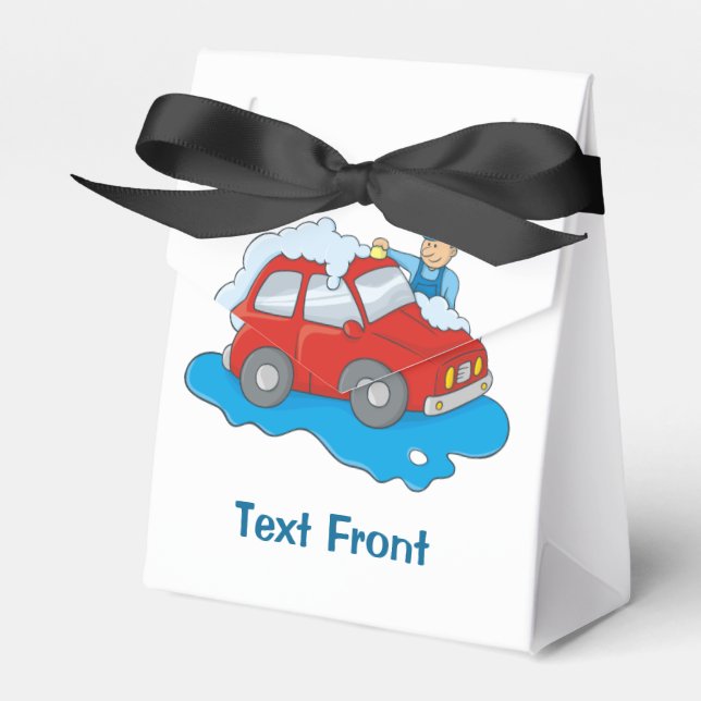 Carwashing Man Favor Boxes (Front Side)