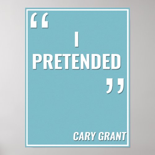 Cary Grant  I PRETENDED Poster