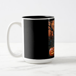 “Cary M Off” Halloween gravestone humor Two-Tone Coffee Mug