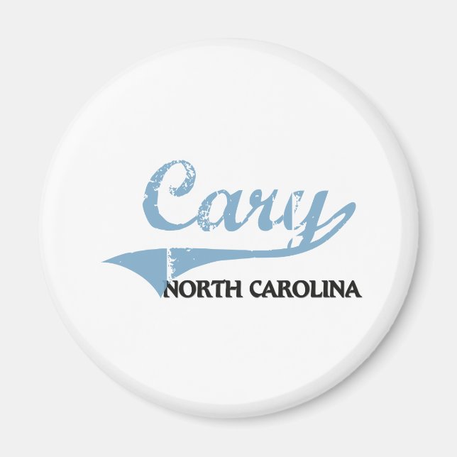 Cary North Carolina City Classic Magnet (Front)