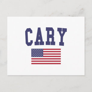 Cary US Flag Postcard