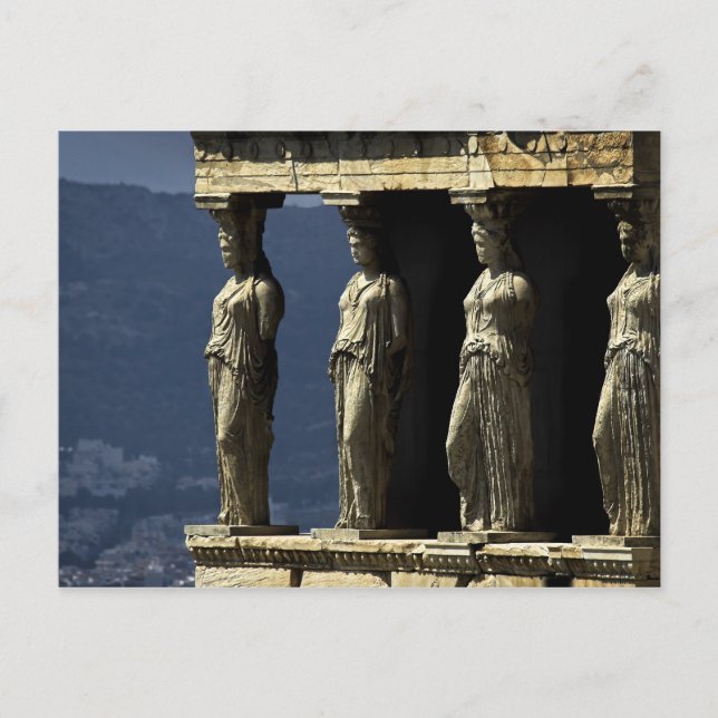 Caryatids, Acroplis, Athens Postcard (Front)