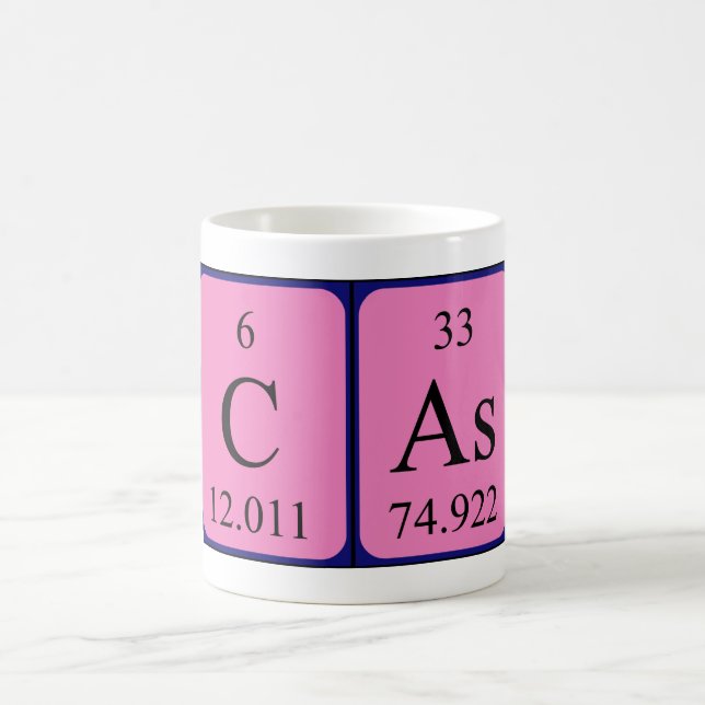 Cas periodic table name mug (Center)