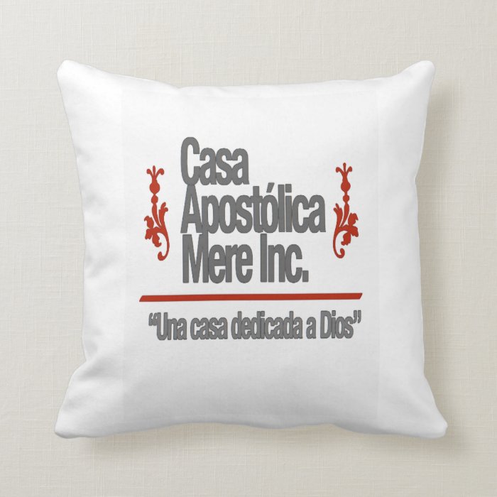Casa Apostolica M.E.R.E. Inc Throw Pillow