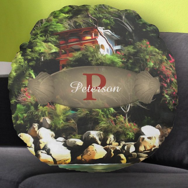 Casa Bahia Bonita 0759 Round Pillow (Creator Uploaded)