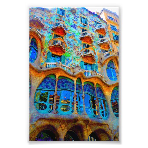 Casa Batllo Barcelona Spain Photo Print