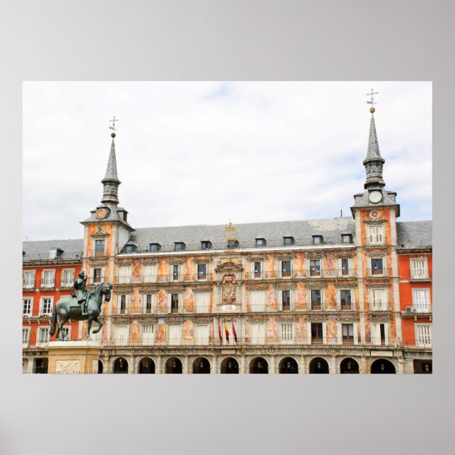 Casa de la Panaderia, Plaza Mayor, Madrid Poster (Front)