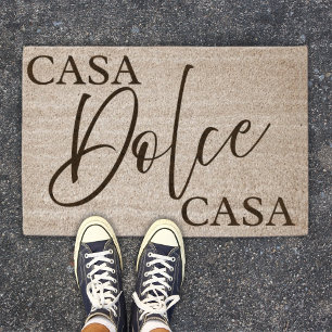 Casa Dolce Casa (Home Sweet Home) Italian Welcome Fiber Doormat