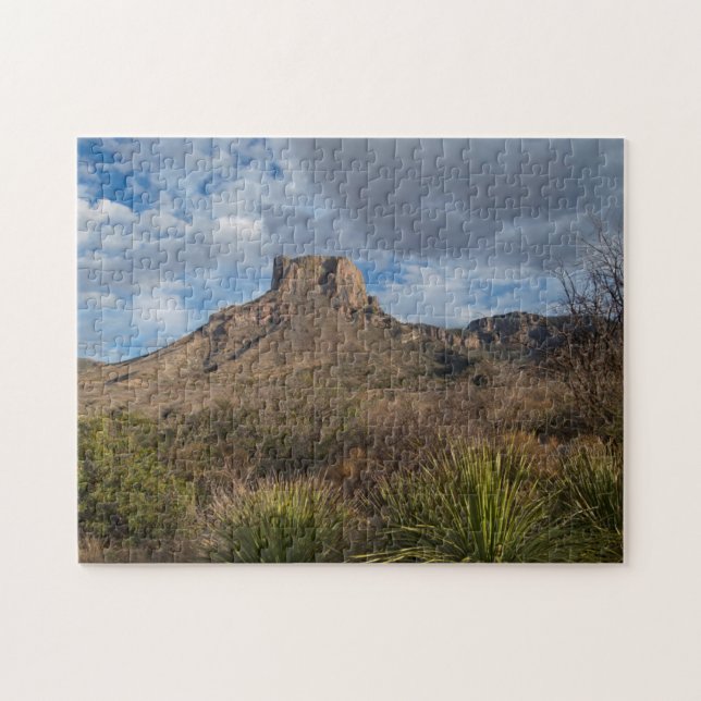 Casa Grande Peak, Chisos Basin, Big Bend Jigsaw Puzzle (Horizontal)