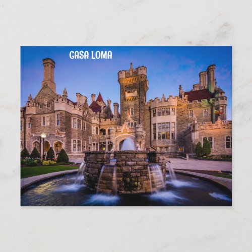 CASA LOMA TORONTO CANADA POSTCARD