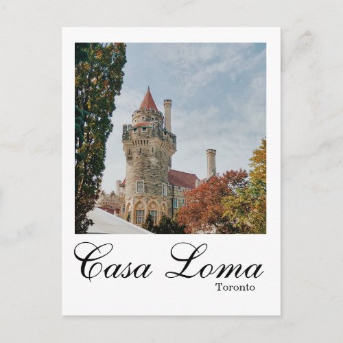 Casa Loma Toronto Canada Postcard Travel