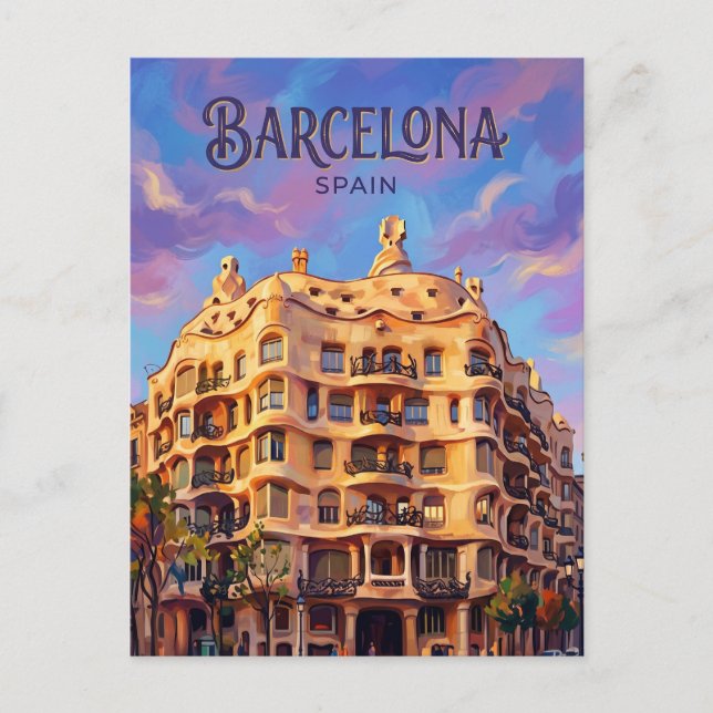 Casa Milà (La Pedrera) Spain Postcard (Front)