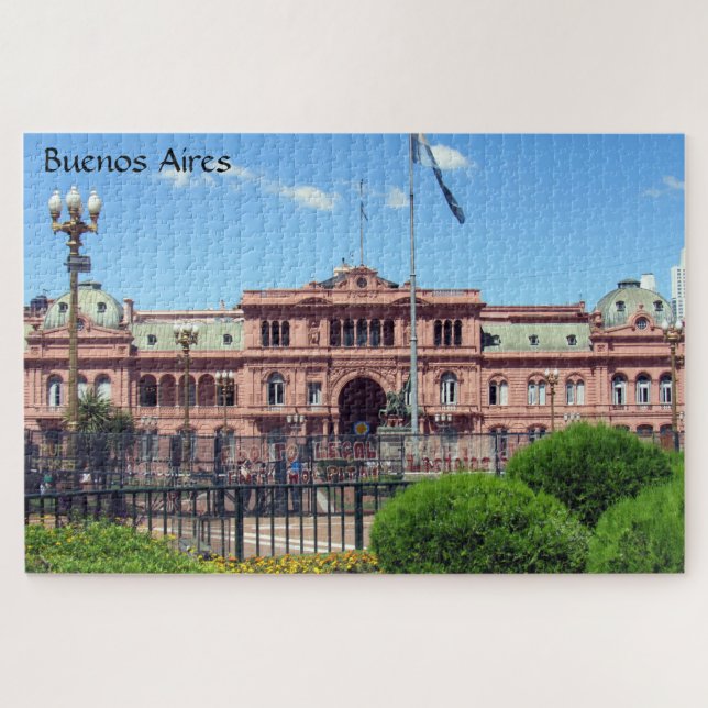 casa rosada jigsaw puzzle (Horizontal)