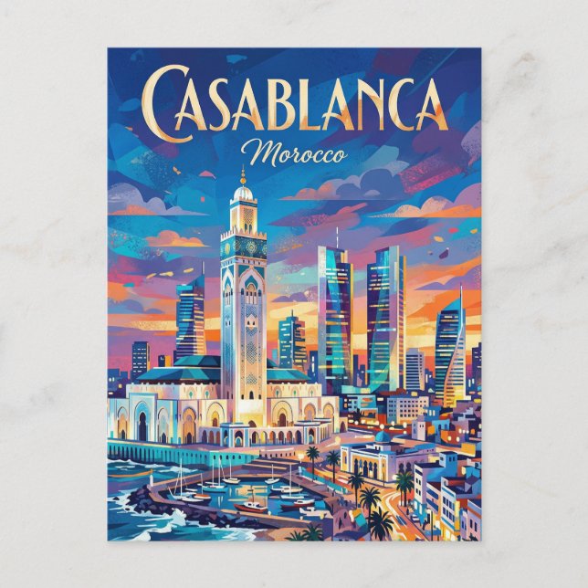 Casablanca Finance City Morocco Postcard (Front)
