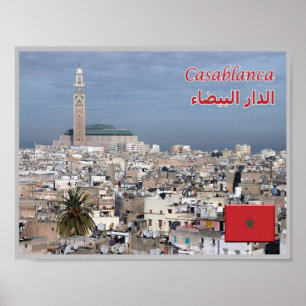 Casablanca - Marocco - Panorama - Poster
