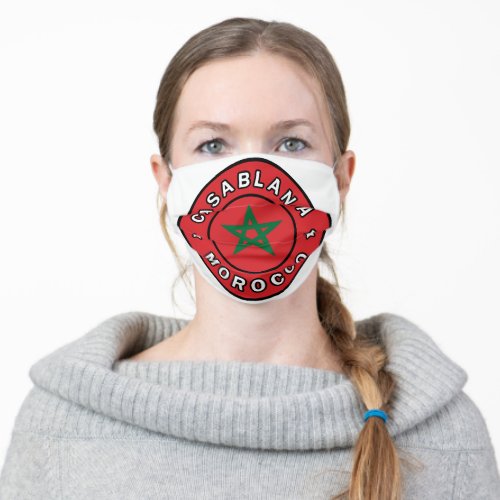 Casablanca Morocco Adult Cloth Face Mask