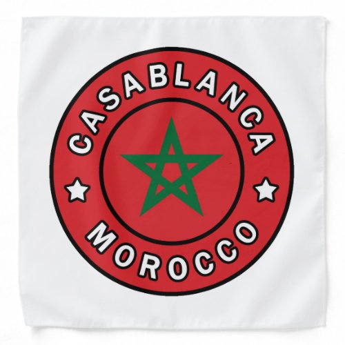 Casablanca Morocco Bandana