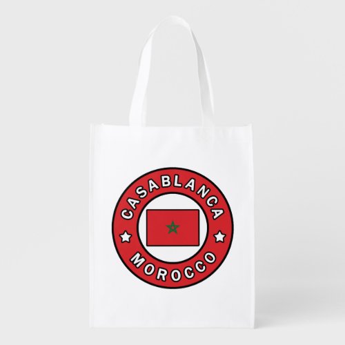 Casablanca Morocco Grocery Bag