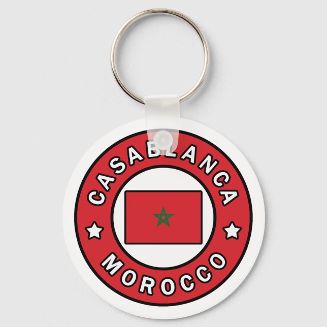 Casablanca Morocco Keychain (Front)