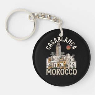 casablanca morocco keychain