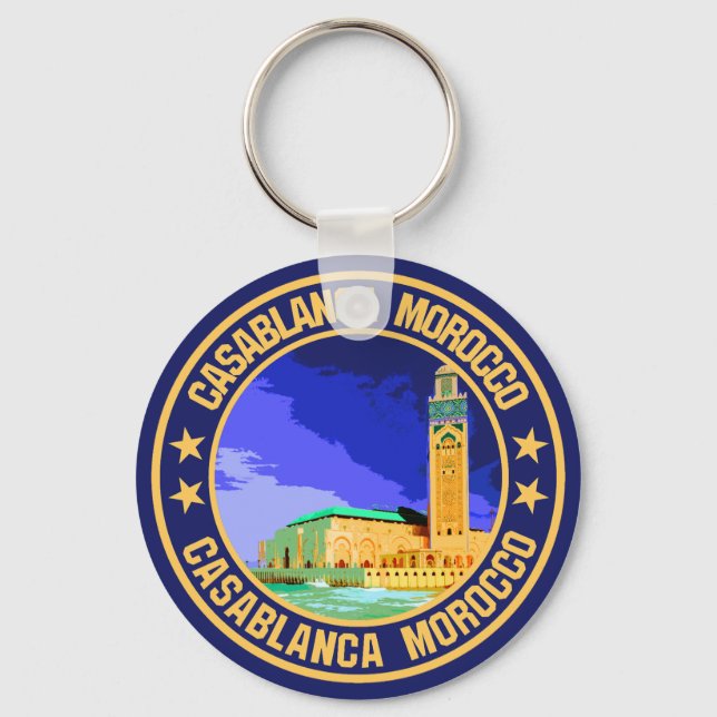 Casablanca Morocco Keychain (Front)