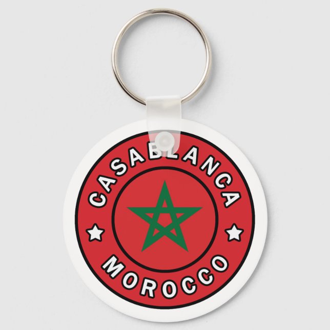Casablanca Morocco Keychain (Front)