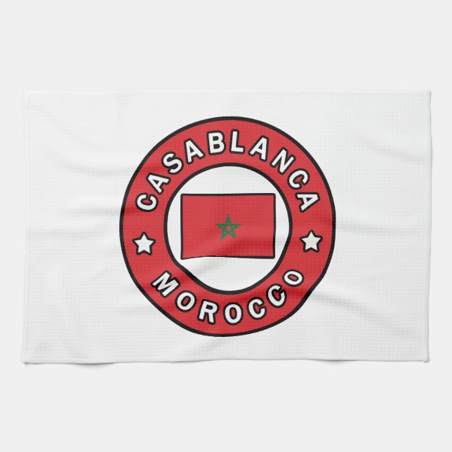 Casablanca Morocco Kitchen Towel (Horizontal)